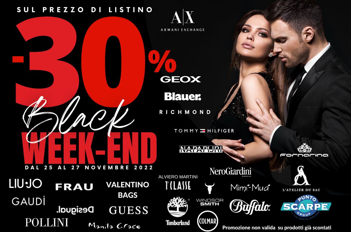 Black Week End 2022 - Punto Scarpe Ravasio