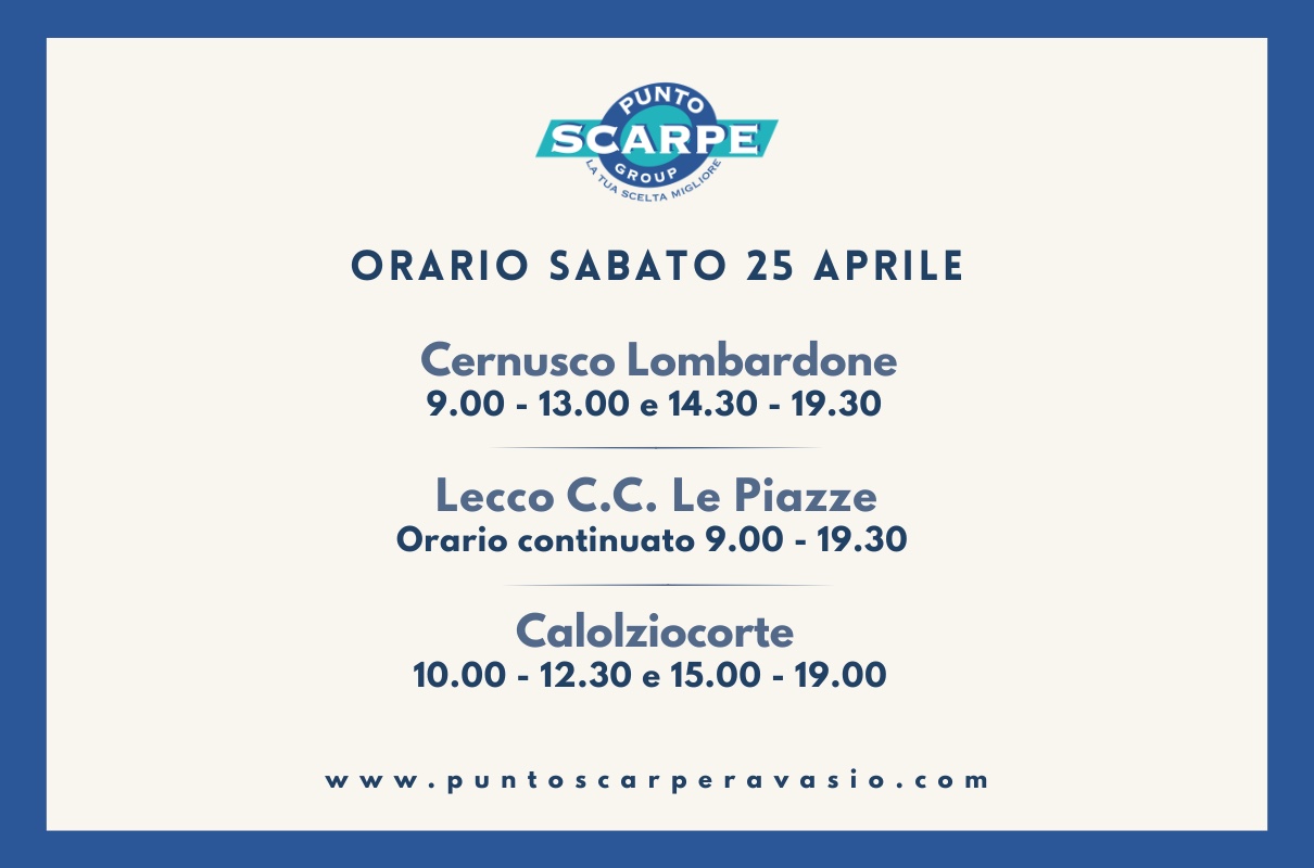 Punto Scarpe - Orari - Punto Scarpe Ravasio